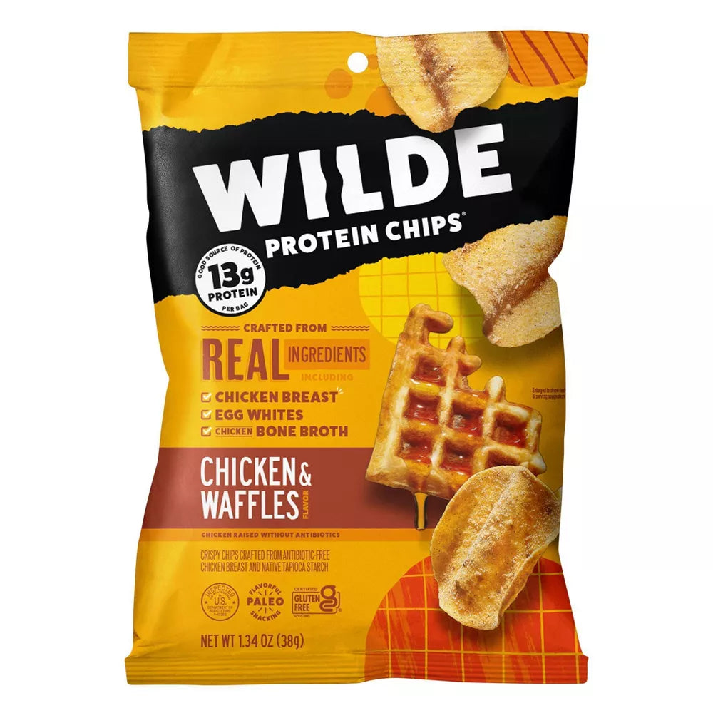 Wilde Protein Chips (1 bag) — Chicken and Waffles front