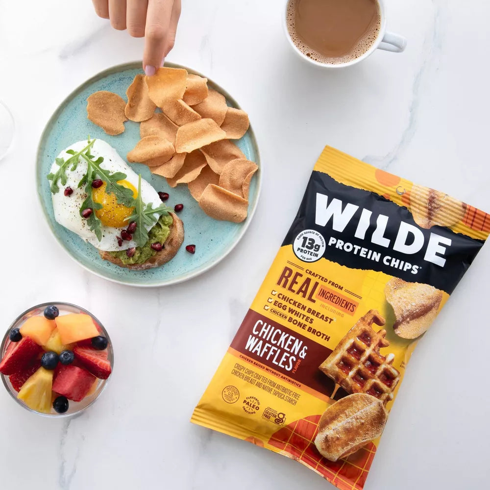 Wilde Protein Chips (1 bag) — Chicken and Waffles front
