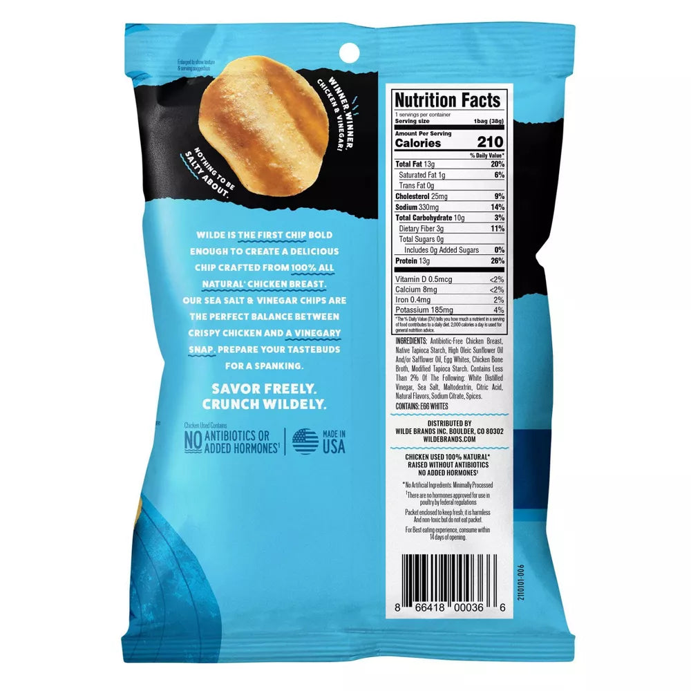 Wilde Protein Chips (1 bag) — Chicken and Waffles front
