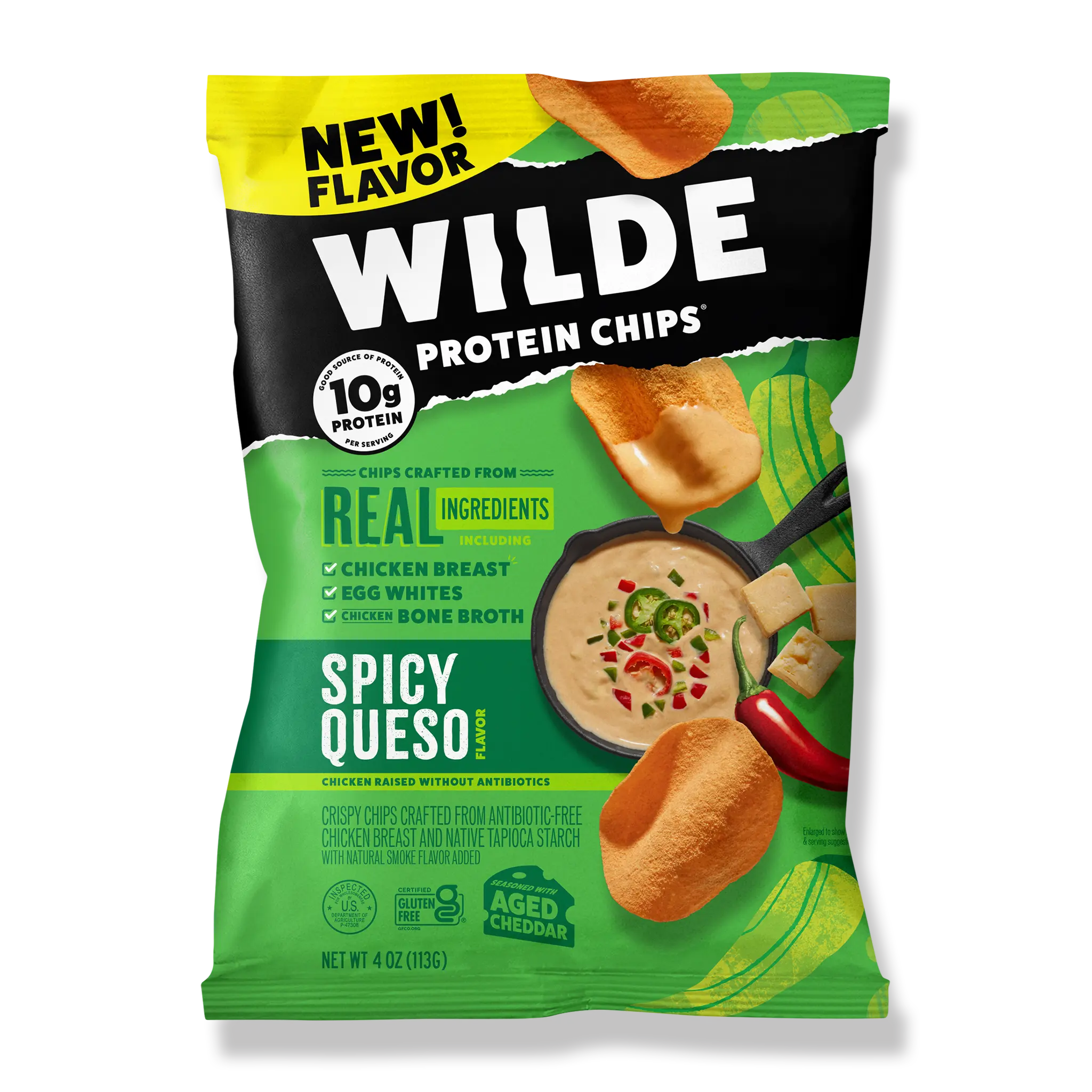 Wilde Protein Chips (1 bag) — Chicken and Waffles front