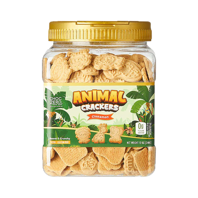 ChocZero Keto GF Cinnamon Animal Crackers (1 tub of 264 cookies)