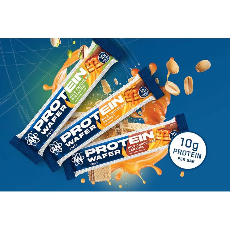 Applied Nutrition Milk Chocolate Protein Wafer Bars (Box of 12) — crispy wafers, 10g protein each