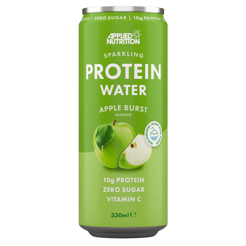 Applied Nutrition Sparkling Protein Collagen Water RTD (1 can) — Apple Burst front