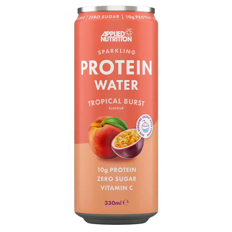 Applied Nutrition Sparkling Protein Collagen Water RTD (1 can) — Tropical Burst front