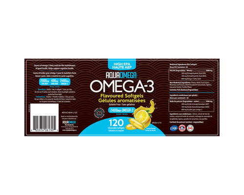 Aqua Omega-3 Fish Oil Chewables(120 Chewable Softgels)