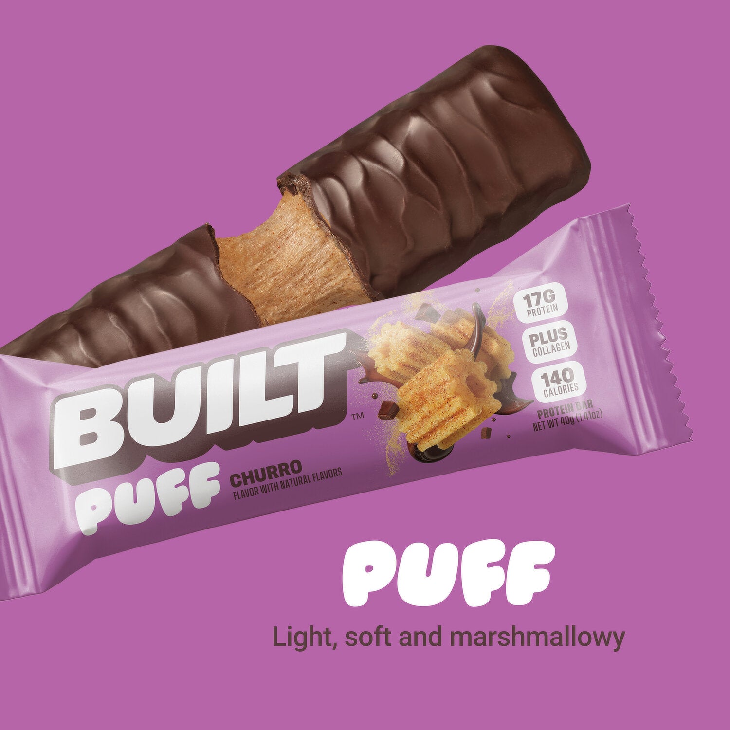 Barre protéinée construite PUFFS (1 barre)