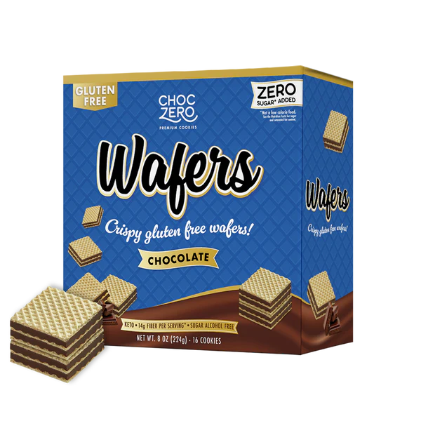 ChocZero Keto GF Wafer Cookies (1 box of 16) — Chocolate