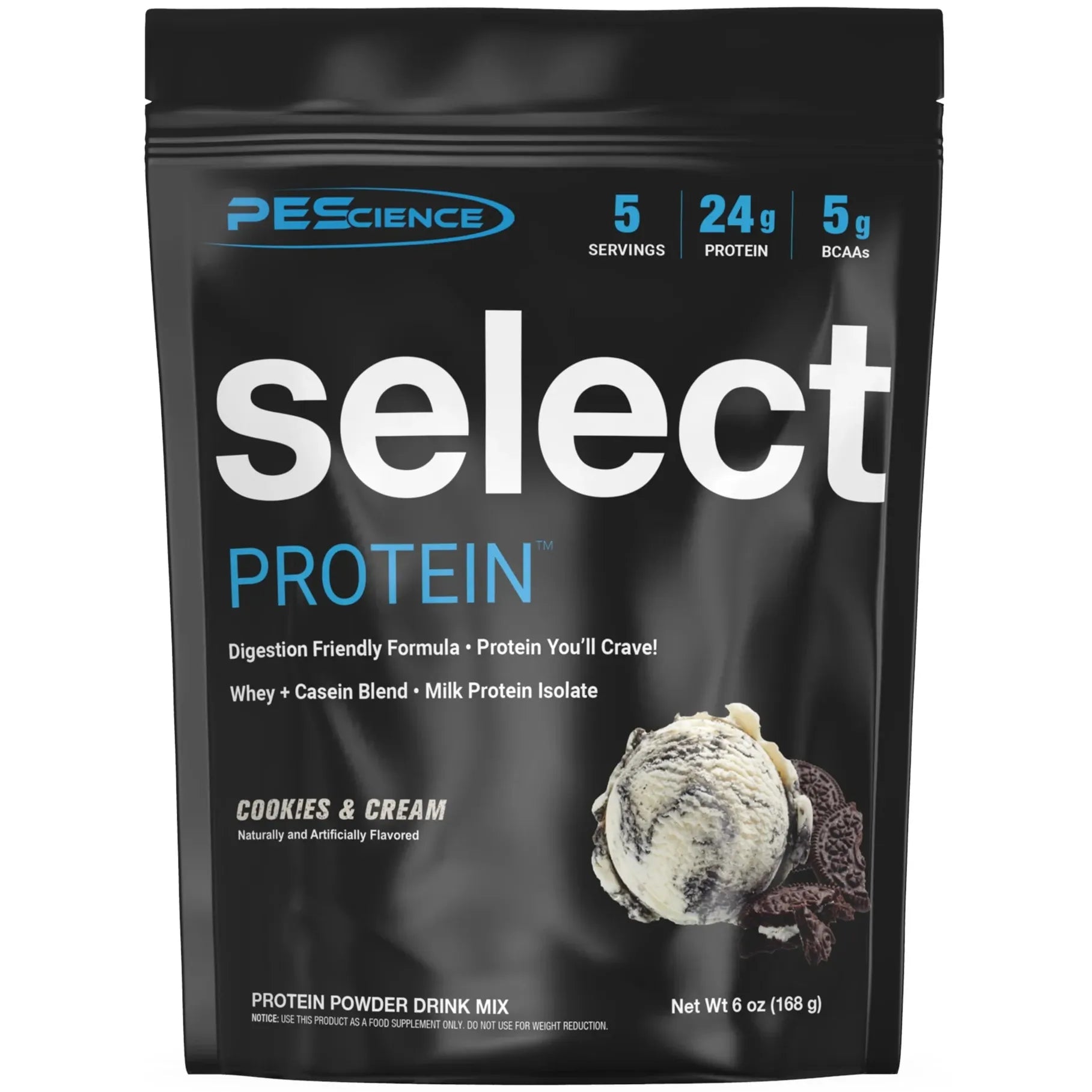 PEScience Select Whey Protein Powder TRIAL SIZE Cookies Cream