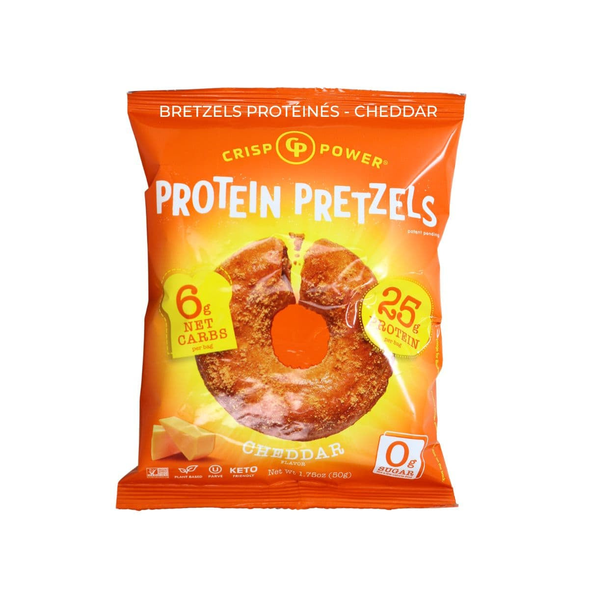 Crisp Power High Protein Keto Vegan Pretzels (1 bag)