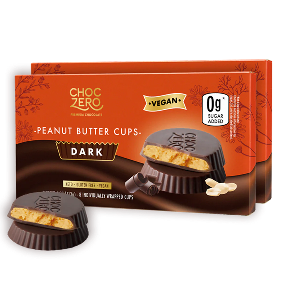 ChocZero Keto Peanut Butter Cups (1 box of 8 pieces)