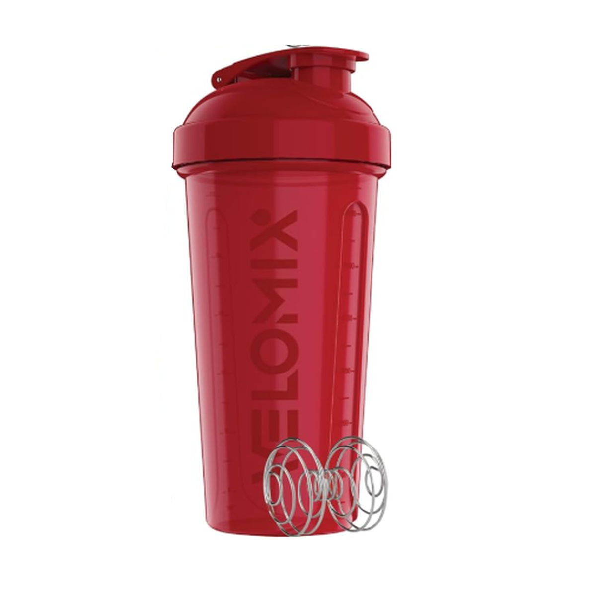 Velomix Shaker Bottle with Ball (1 bottle-28 oz) — Red — gym shaker for protein shakes