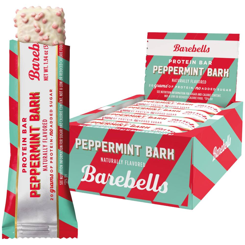 Barebells Protein Bar (Box of 12) — Peppermint Bark *LIMITED*
