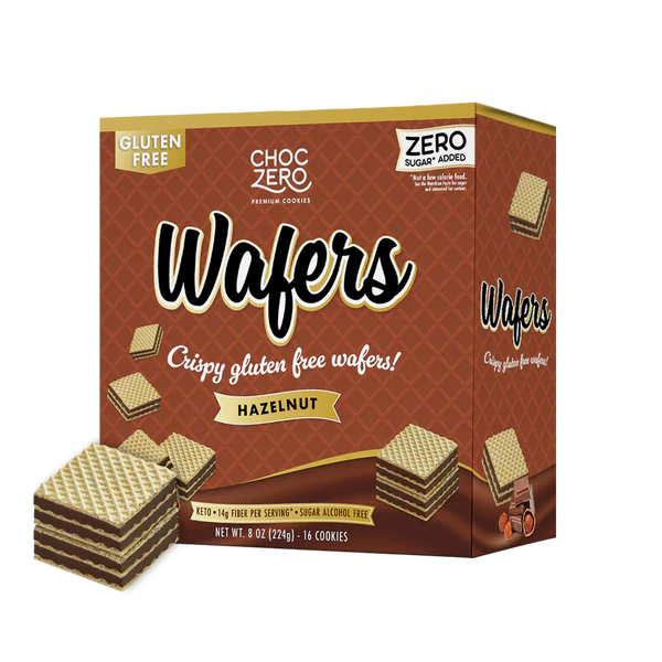 ChocZero Keto GF Wafer Cookies (1 box of 16)