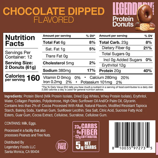 Legendary Protein Donuts (Box of 12)
