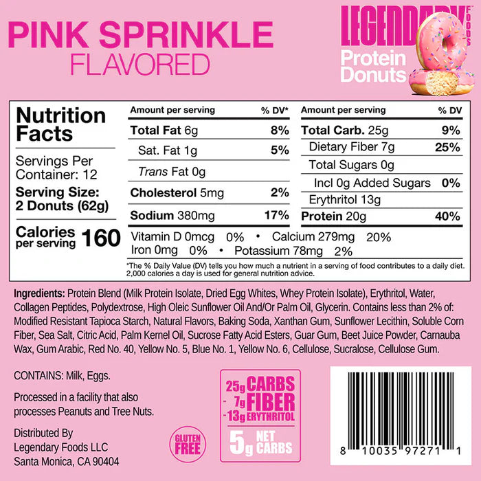 Legendary Protein Donuts (Box of 12)