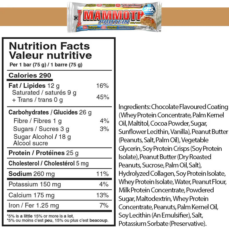Barre protéinée Mammouth (1 barre)