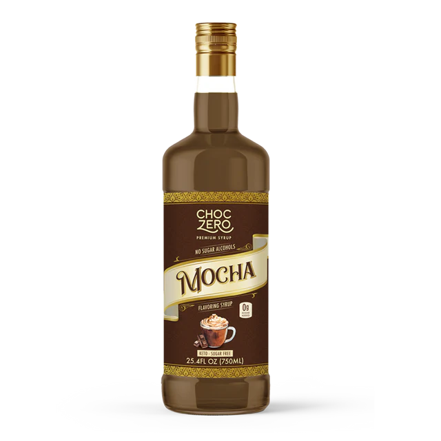 ChocZero Sugar Free Coffee Syrup (1 bottle 25.4 oz) — Mocha Coffee