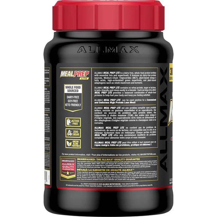 Allmax Meal Prep Lite Dairy-Free Protein Powder (30 servings)