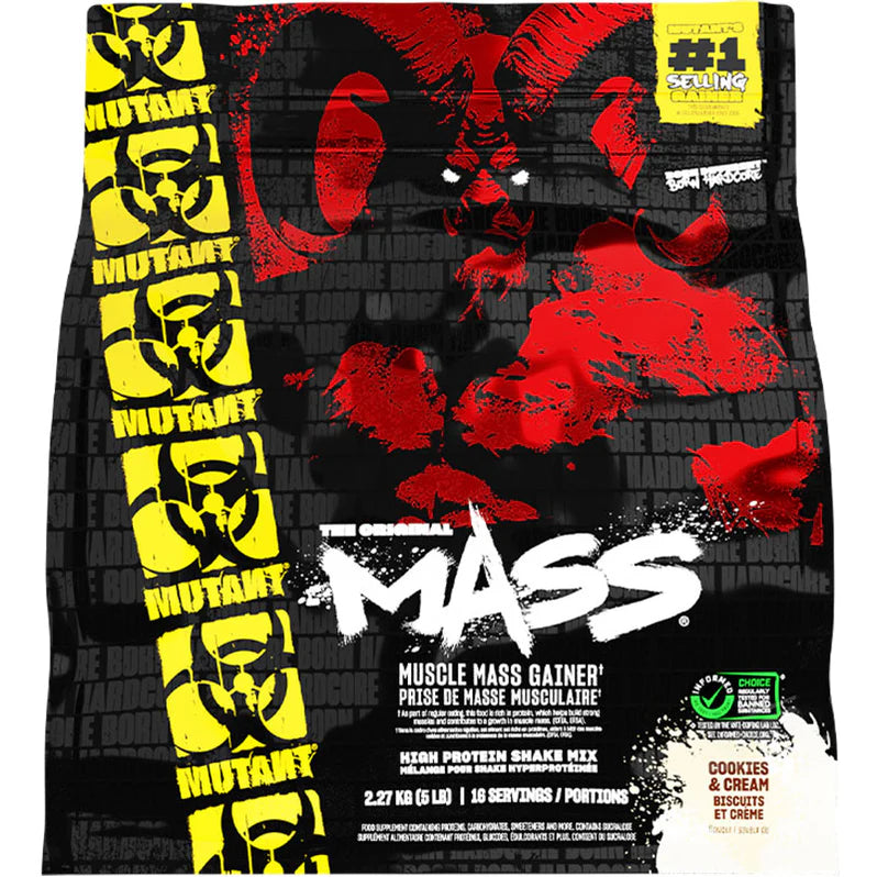 Mutant Mass Gainer Protein Powder | High-Calorie Weight Gainer (5 lbs) — Cookies & Cream front