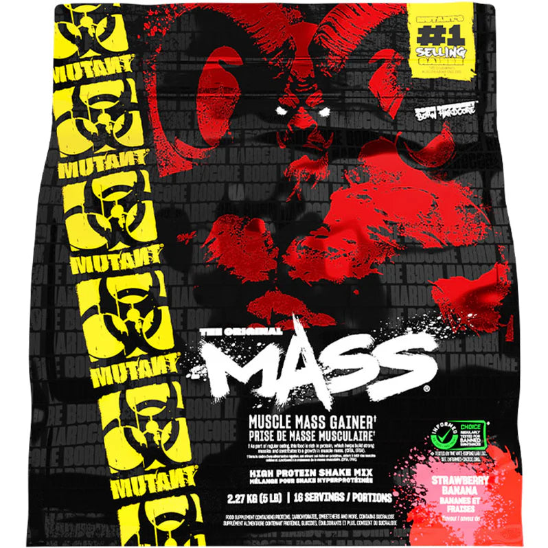 Mutant Mass Gainer Protein Powder | High-Calorie Weight Gainer (5 lbs) — Strawberry Banana front