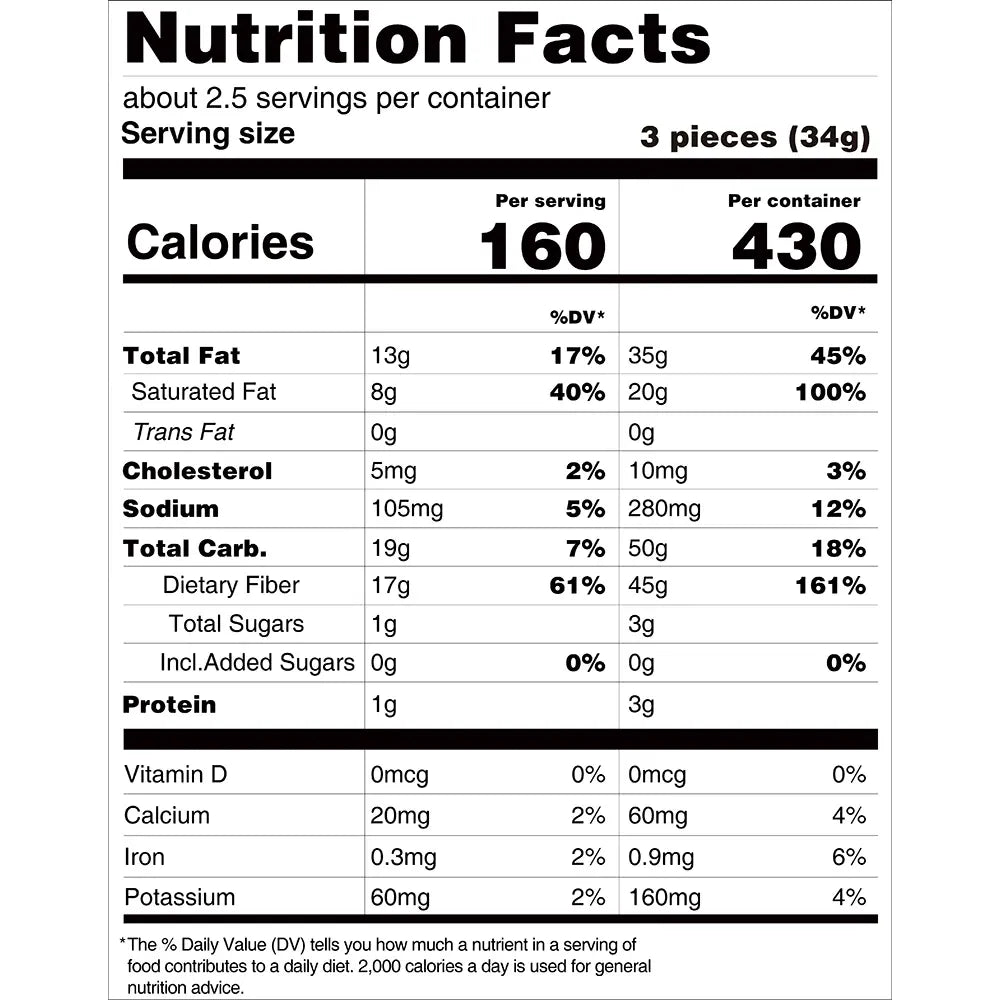 Écorces Keto sans sucre ChocZero (8 pièces)