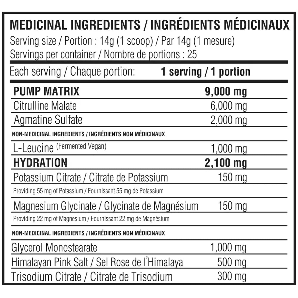 Pré-entraînement Believe Pump Addict (50 portions)
