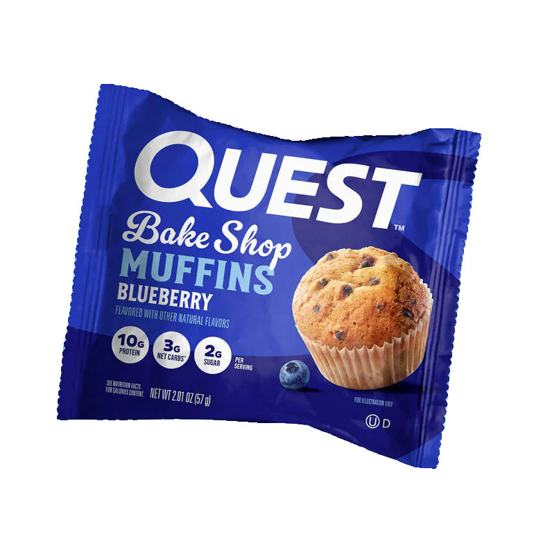 Quest Nutrition Keto GF Protein Muffin (1 muffin) - Top Nutrition and Fitness Canada Blueberry-Chocolate Chip