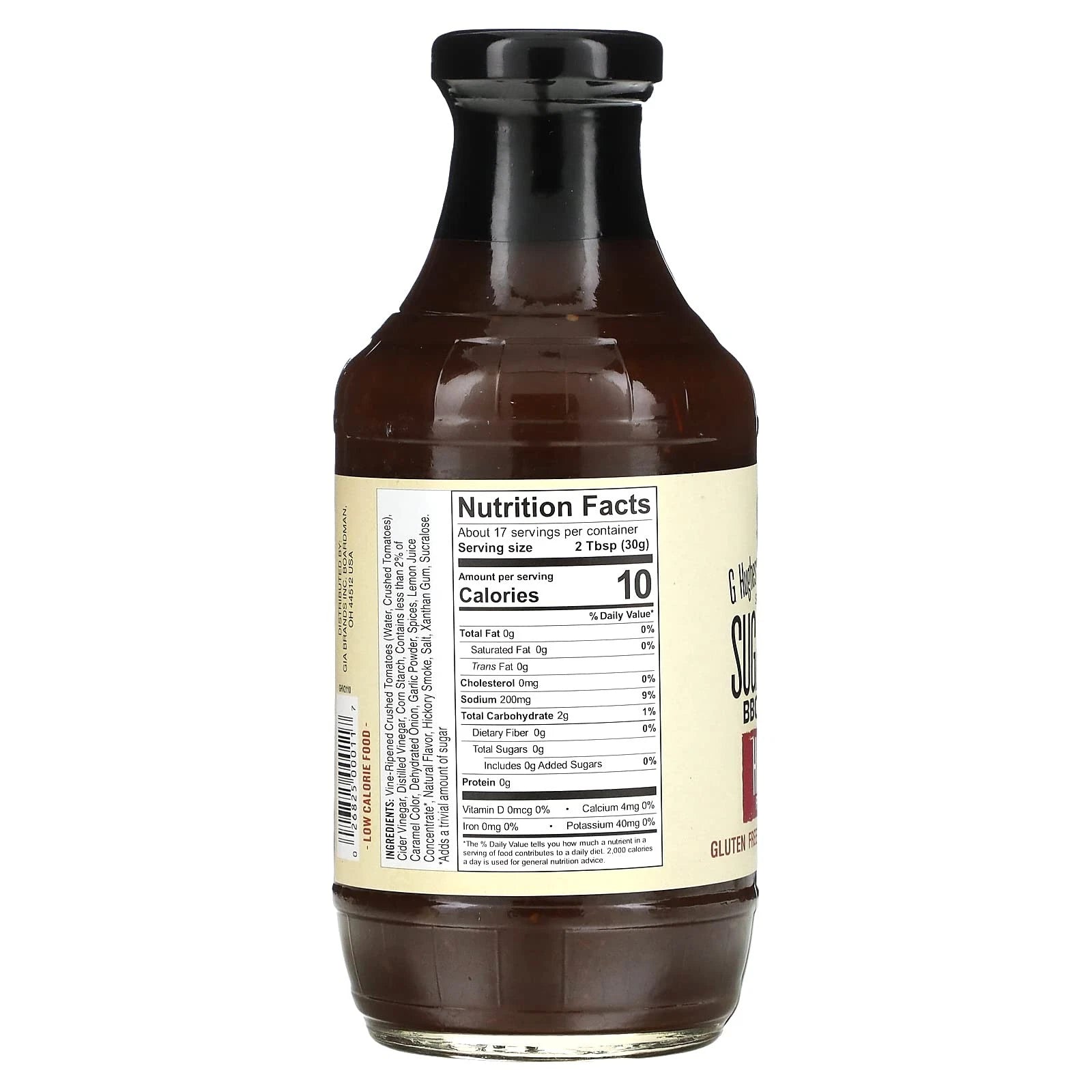 G Hughes Keto Sugar Free BBQ Sauce (18 oz bottle)