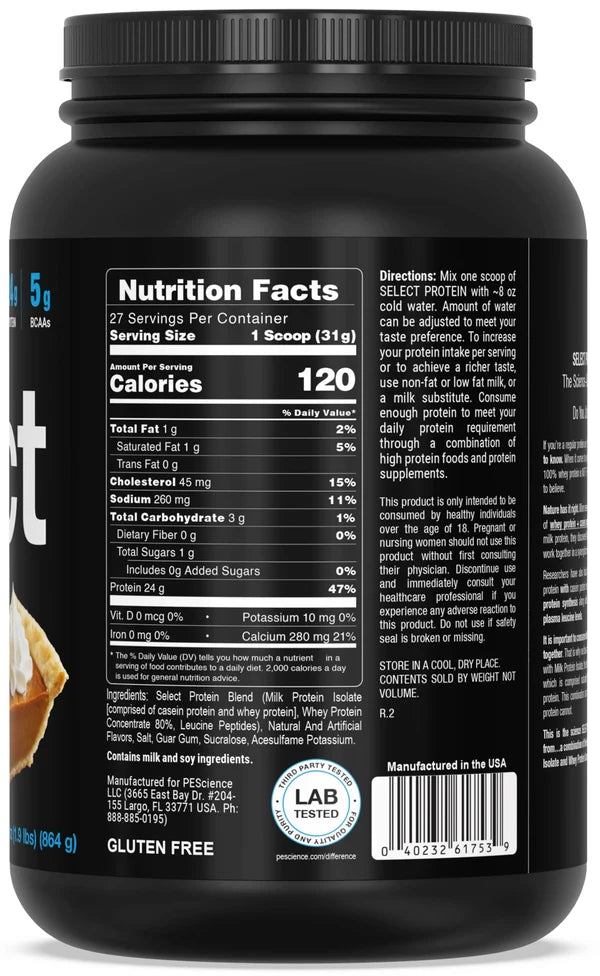 PEScience Select Protein (27 servings)