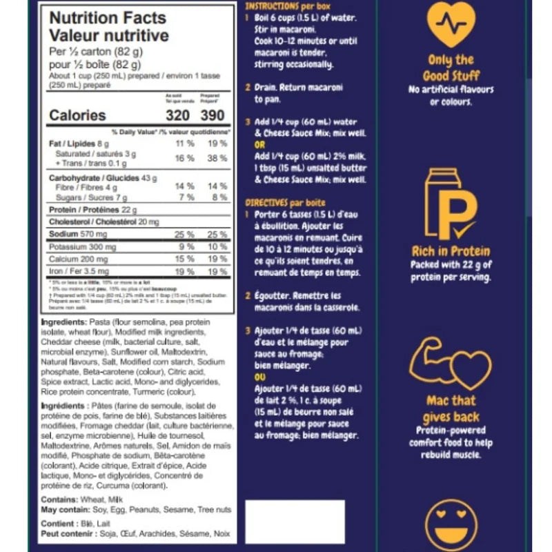 SINFIT Mac and Cheese (1 box of 2 servings)