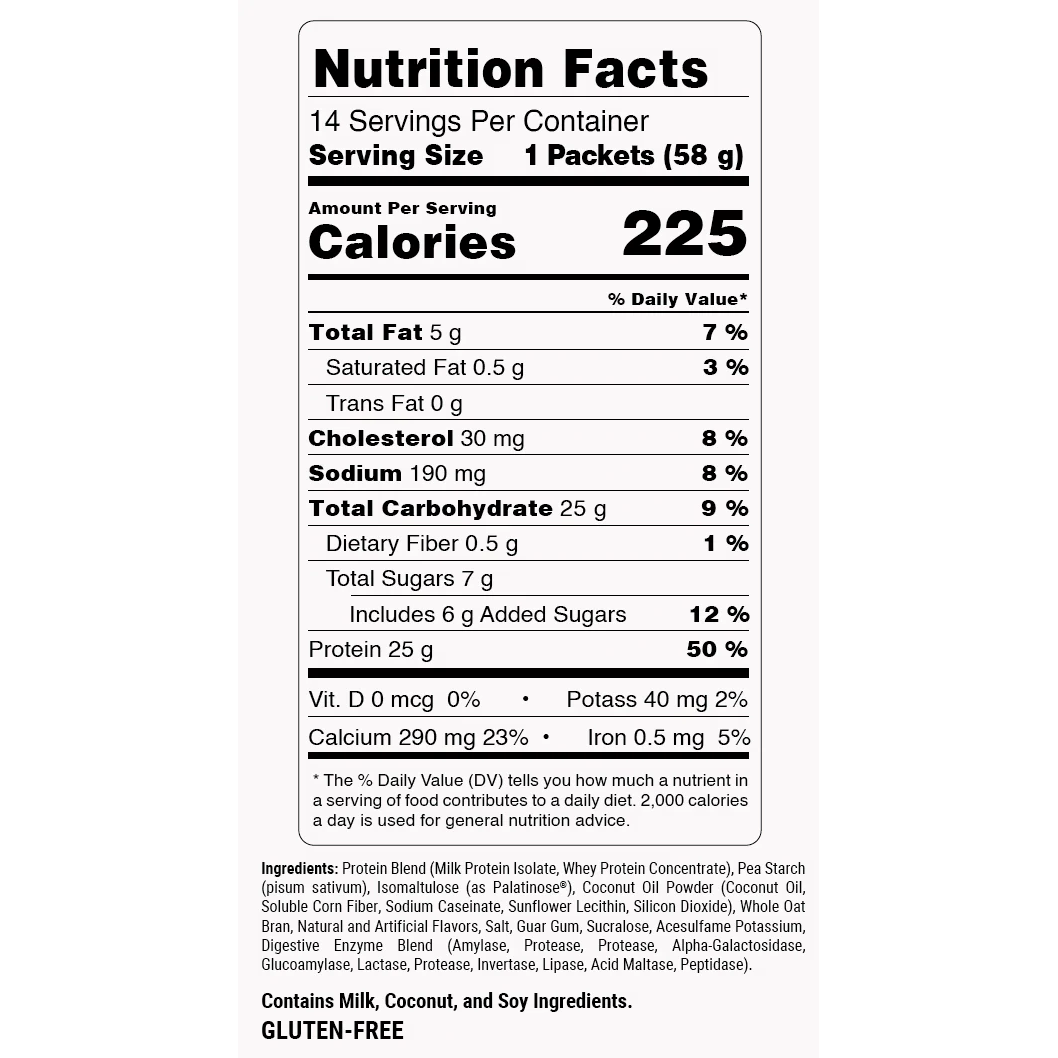 PEScience Smart Mass Clean Weight Gainer Sachets (14 sachets × 58g / 1.79 lbs) — product view