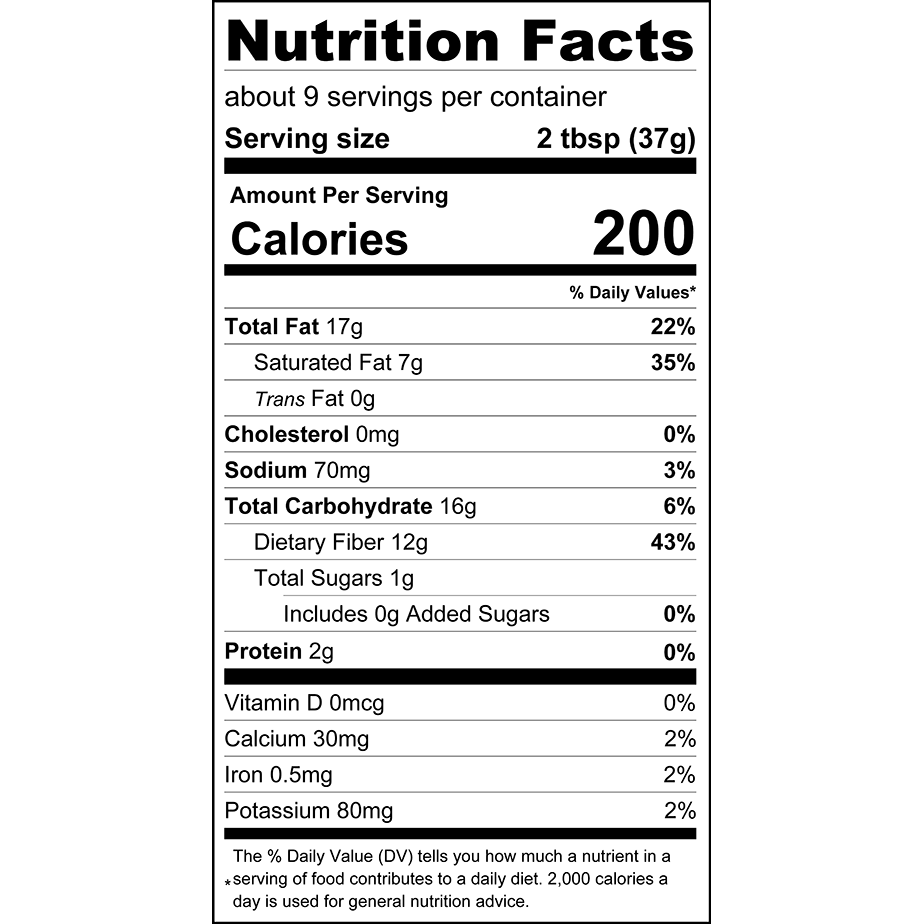 ChocZero Crunchy Speculoos Cookie Butter Keto Spread Nutrition Facts label — keto friendly