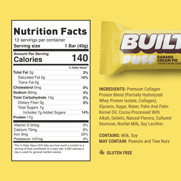 Built Protein Bars & Puffs (1 Bar)