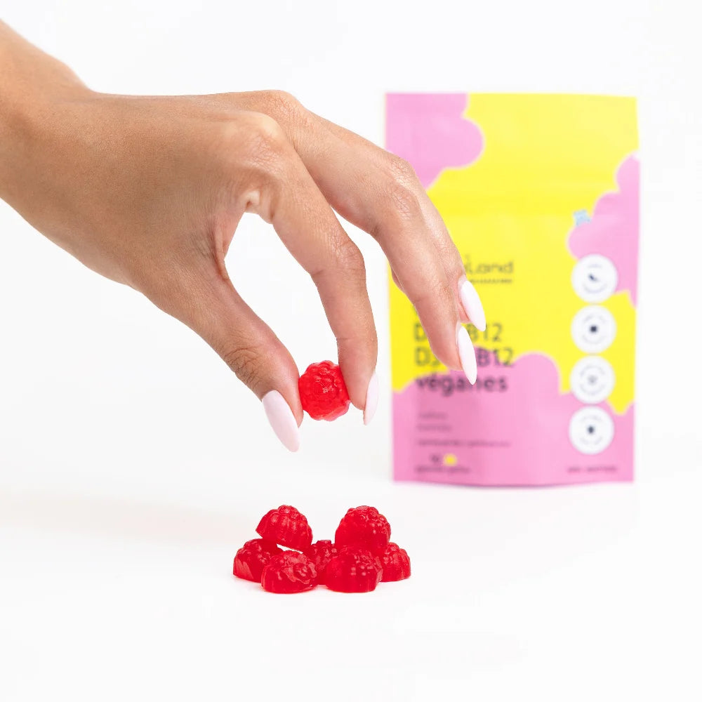 Herbaland Vegan D3 & B12 Gummies (Travel Size 10 gummies)