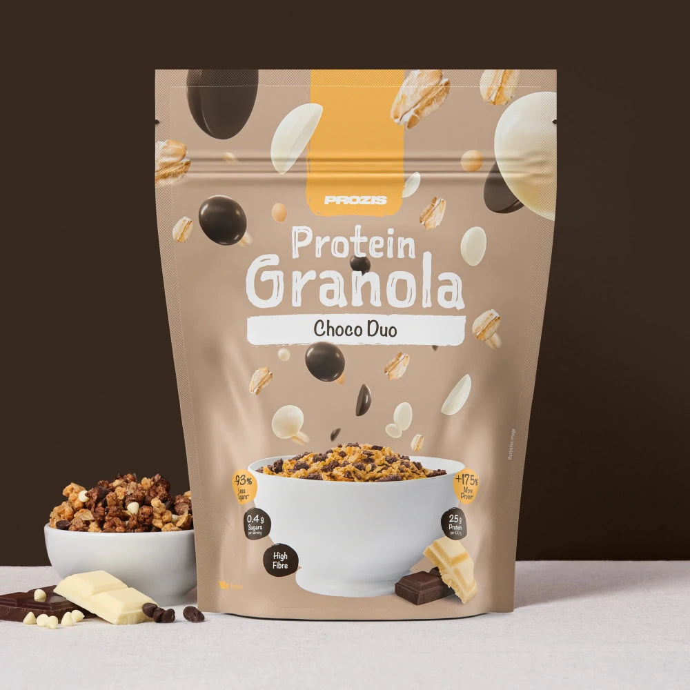 Prozis Protein Granola (275g) - Top Nutrition and Fitness Canada Caramel-Chocolate Hazelnuts-Classic-Forest Fruits-Choco Duo