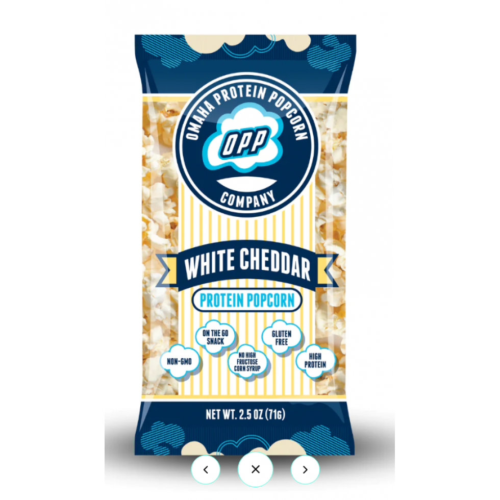 Omaha Protein Popcorn (1 bag) MINI Nacho Cheese - Omaha - Top Nutrition and Fitness Canada