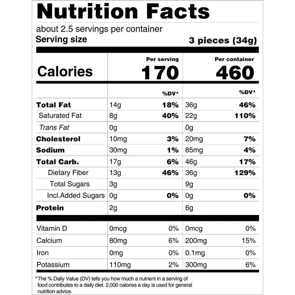 ChocZero Sugar Free Keto Bark (1 bar of 8 pieces)