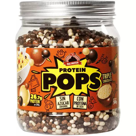 Max Protein Protein Pops (500g) Protein Snacks Triple Chocolate  BEST BY 04/2023 Max Protein