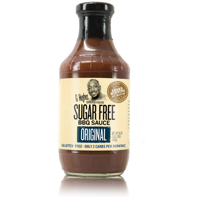 Keto BBQ chicken recipe with G Hughes sugar free sauce - available at Top Nutrition and Fitness Canada