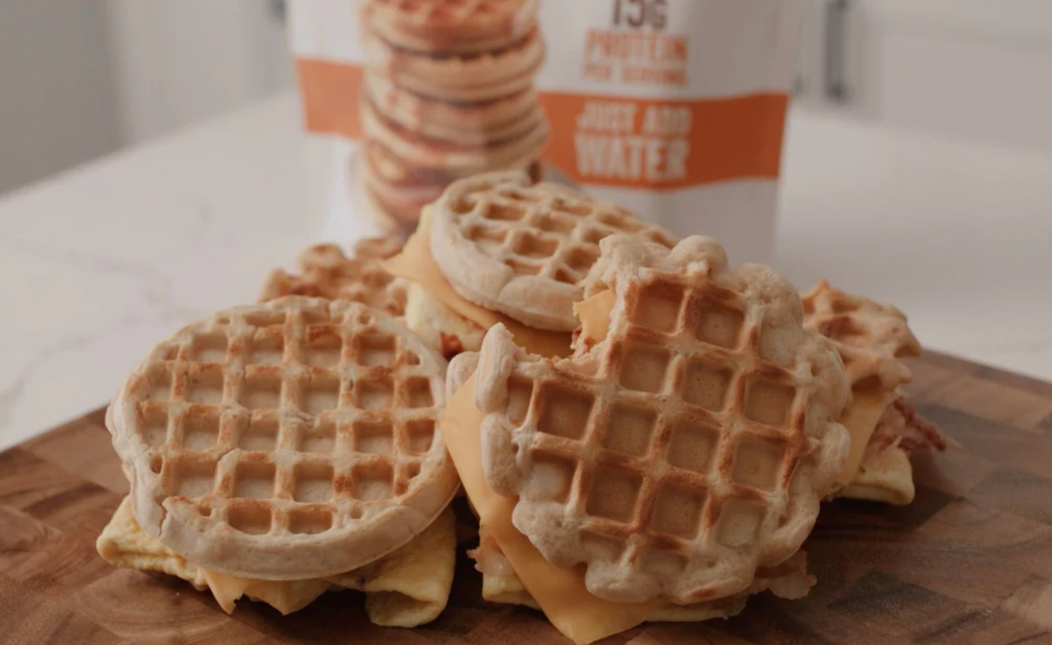 Protein Waffle Sandwich