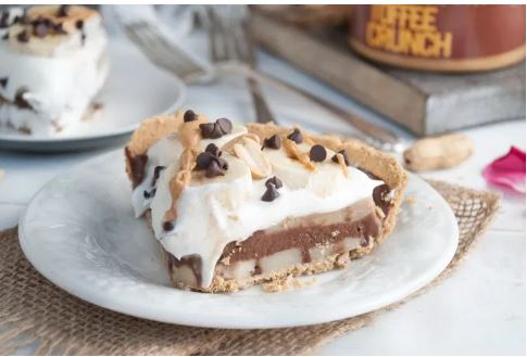 Nuts 'n More Toffee Crunch Banana Ice Cream Pie - high-protein recipe with Nuts 'n More from Top Nutrition & Fitness Canada