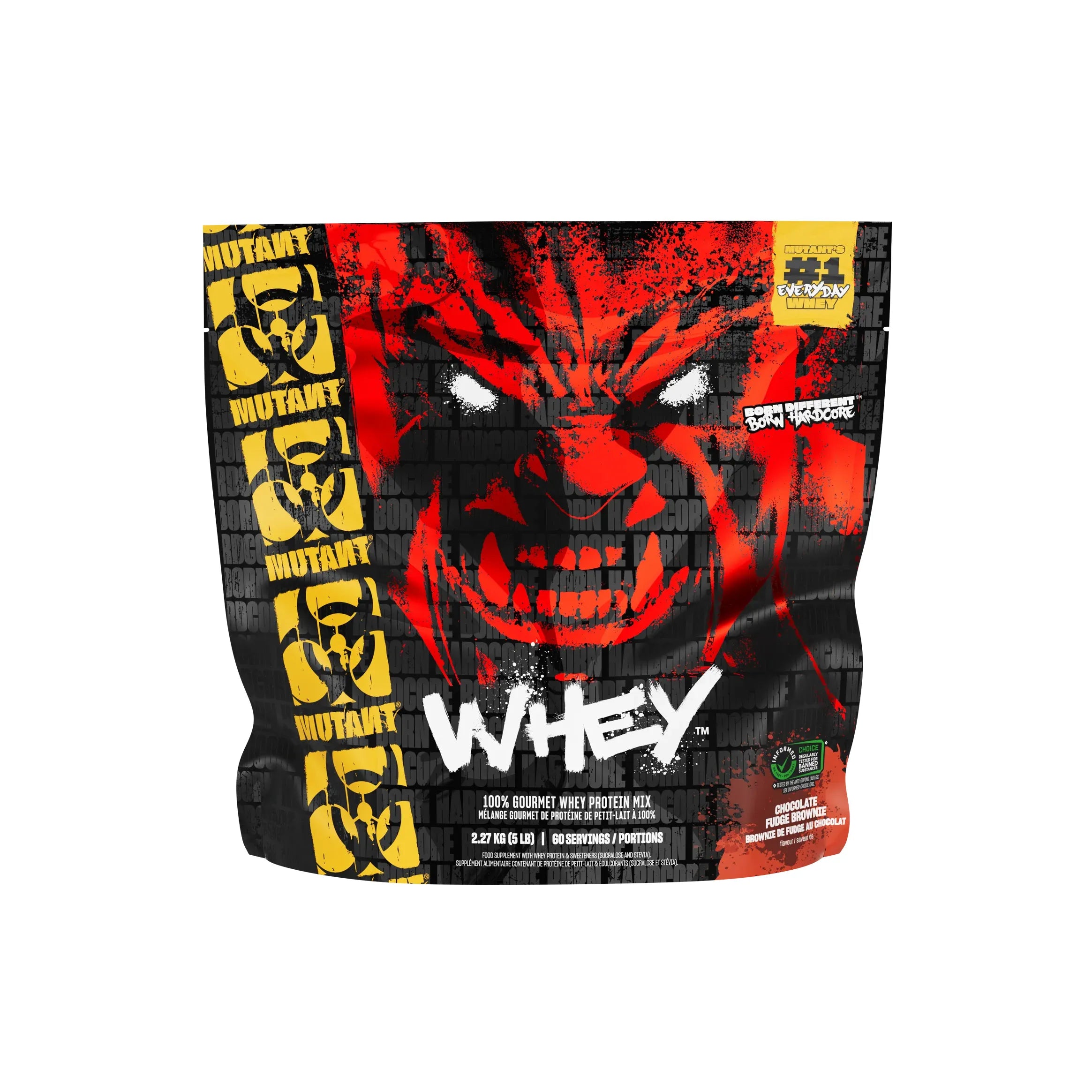 Mutant Whey Protein Powder (5 lbs) - Top Nutrition and Fitness  Canada  Vanilla Ice Cream-Triple Chocolate-Strawberry and Cream-Cookies and Cream-Chocolate Fudge Brownie