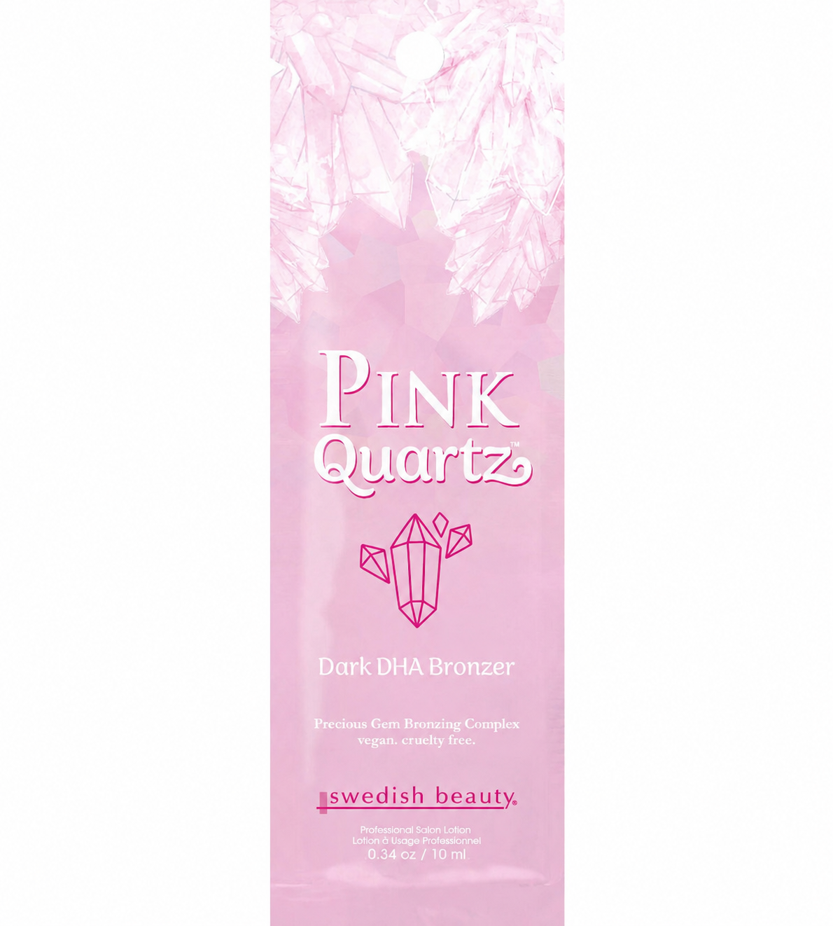 Swedish Beauty Pink Quartz Dark DHA Bronzer - 0.34oz (1 Sachet)