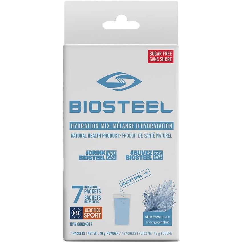 BioSteel Hydration Mix (7 individual packets) Electrolytes White Freeze Biosteel