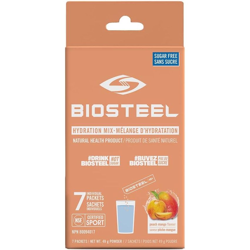 BioSteel Hydration Mix (7 individual packets) Electrolytes Peach Mango Biosteel