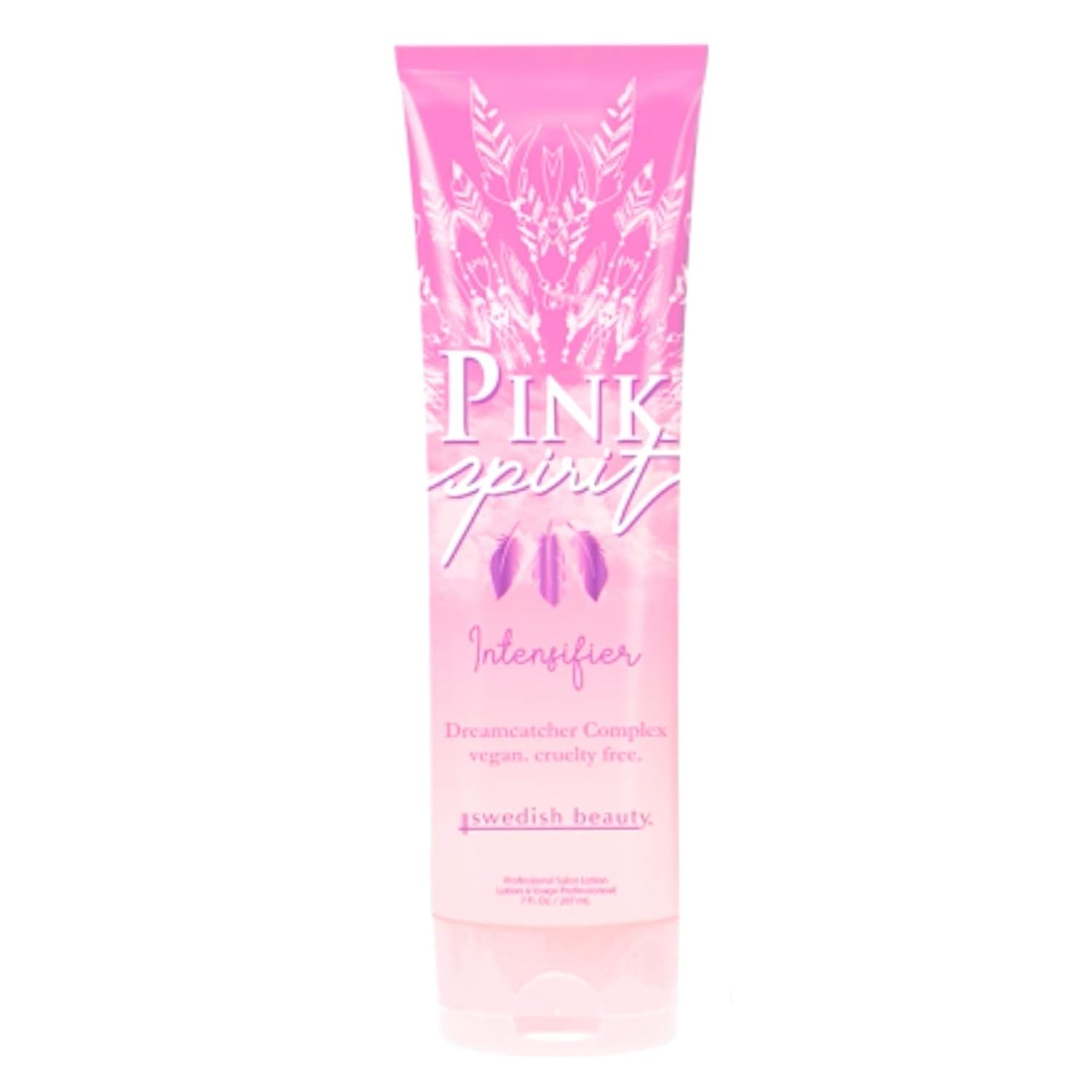 Swedish Beauty Pink Spirit Intensifier no bronzer 7oz indoor tanning bed lotion bottle