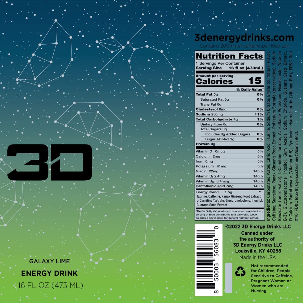 3D Energy Drink (USA) (1 can)