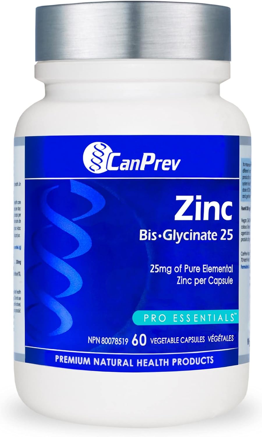 CanPrev Zinc Bis-Glycinate 25 (60 capsules)