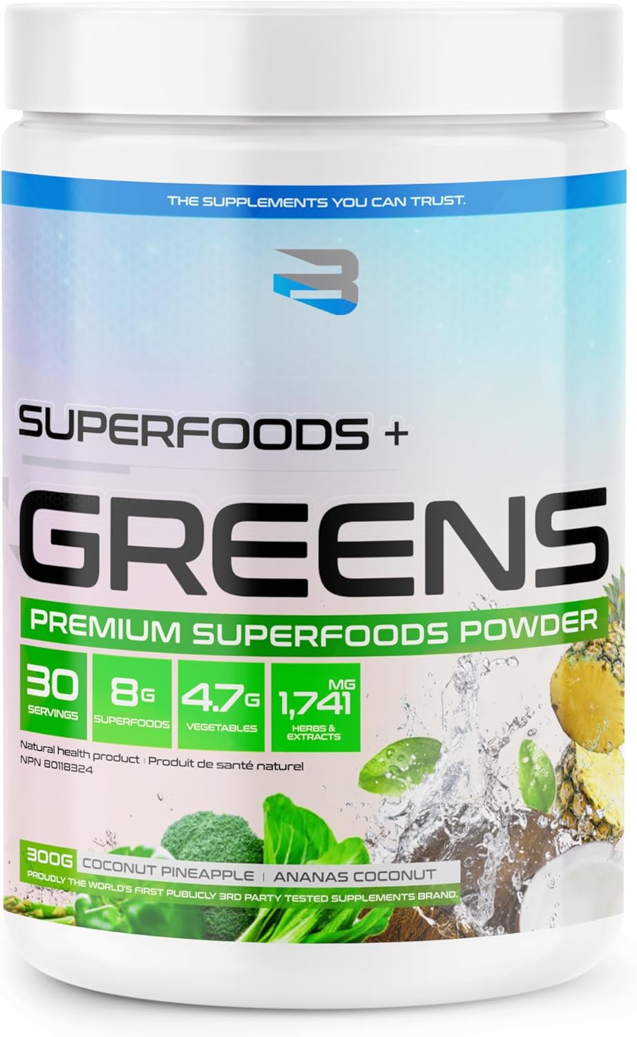 Believe Supplements Organic Greens (30 servings)