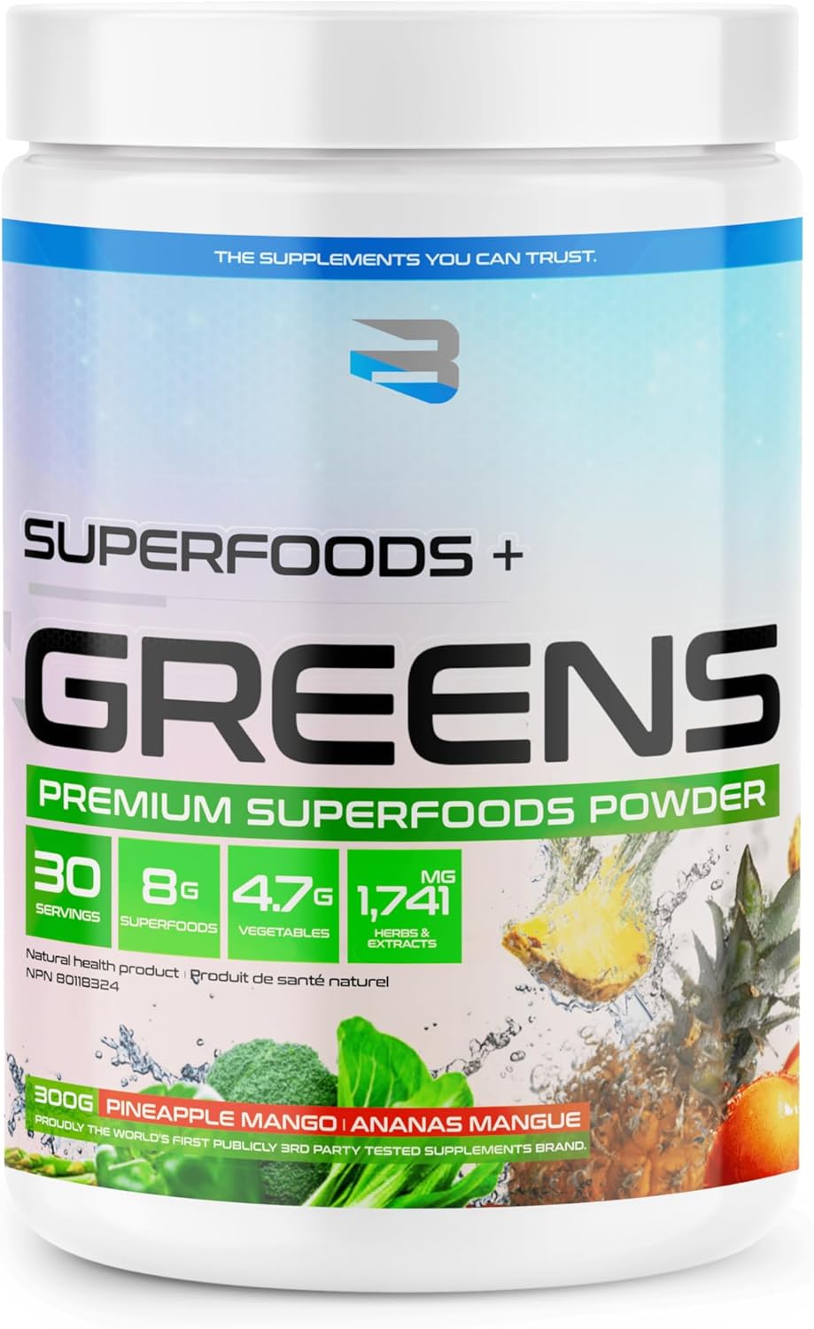 Believe Supplements Organic Greens (30 servings)